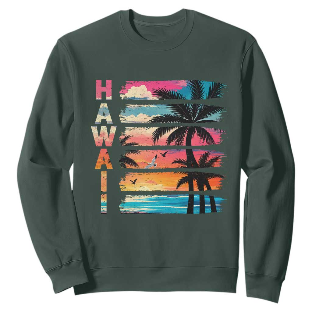 Vintage Hawaii Tropical Beach Vacation Sweatshirt