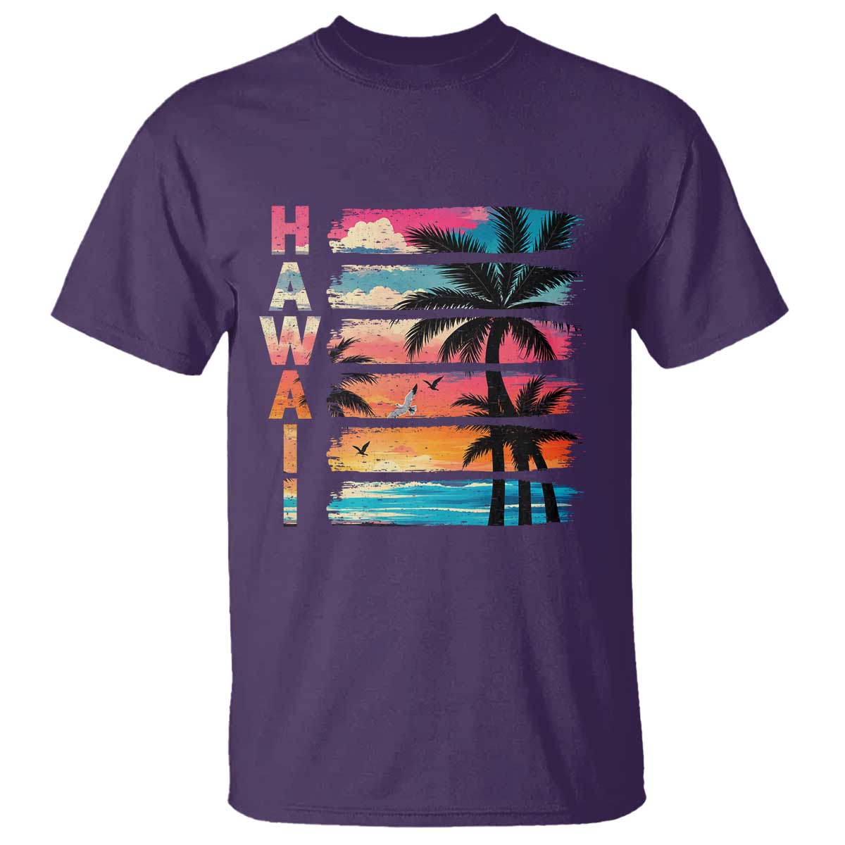 Vintage Hawaii Tropical Beach Vacation T Shirt