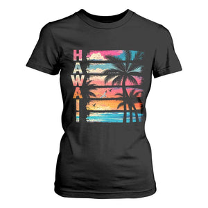 Vintage Hawaii Tropical Beach Vacation T Shirt For Women