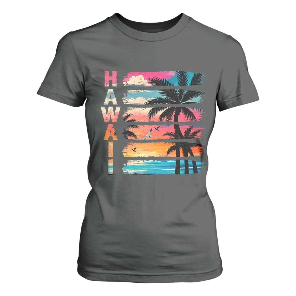 Vintage Hawaii Tropical Beach Vacation T Shirt For Women