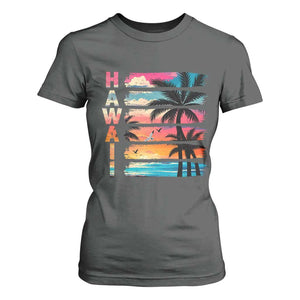 Vintage Hawaii Tropical Beach Vacation T Shirt For Women