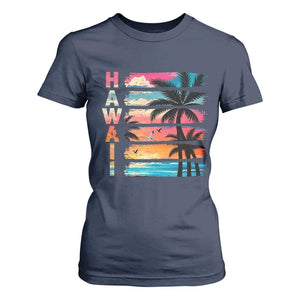 Vintage Hawaii Tropical Beach Vacation T Shirt For Women
