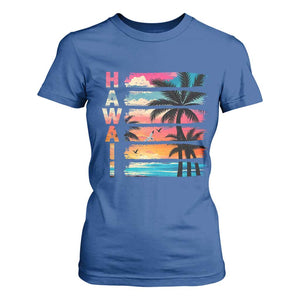 Vintage Hawaii Tropical Beach Vacation T Shirt For Women