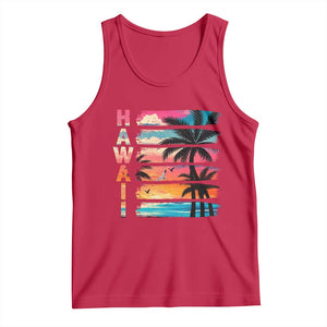 Vintage Hawaii Tropical Beach Vacation Tank Top TS14 Red Print Your Wear