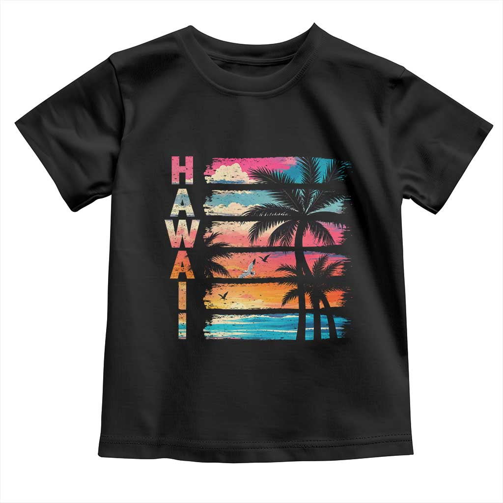 Vintage Hawaii Tropical Beach Vacation Toddler T Shirt