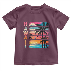 Vintage Hawaii Tropical Beach Vacation Toddler T Shirt