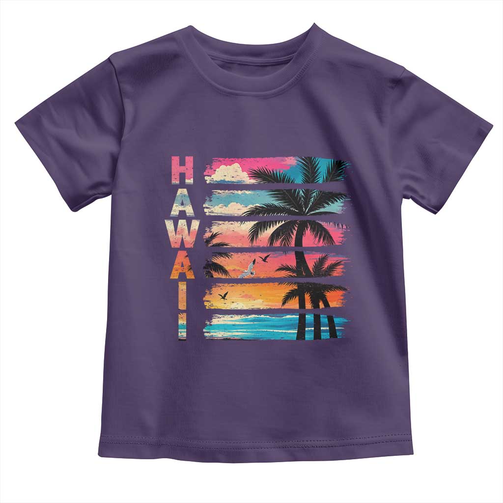 Vintage Hawaii Tropical Beach Vacation Toddler T Shirt
