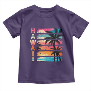 Vintage Hawaii Tropical Beach Vacation Toddler T Shirt