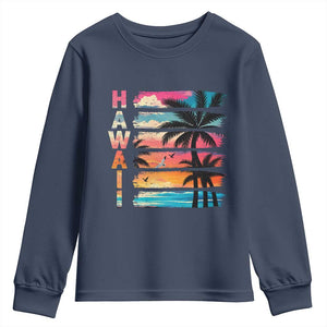 Vintage Hawaii Tropical Beach Vacation Youth Sweatshirt