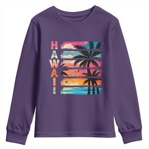 Vintage Hawaii Tropical Beach Vacation Youth Sweatshirt