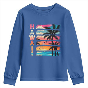 Vintage Hawaii Tropical Beach Vacation Youth Sweatshirt