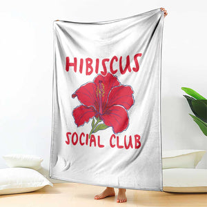 Hibiscus Flower Throw Blanket Aloha Hawaii Tropical Beach Vacation
