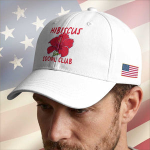 Hibiscus Flower Baseball Cap Aloha Hawaii Tropical Beach Vacation
