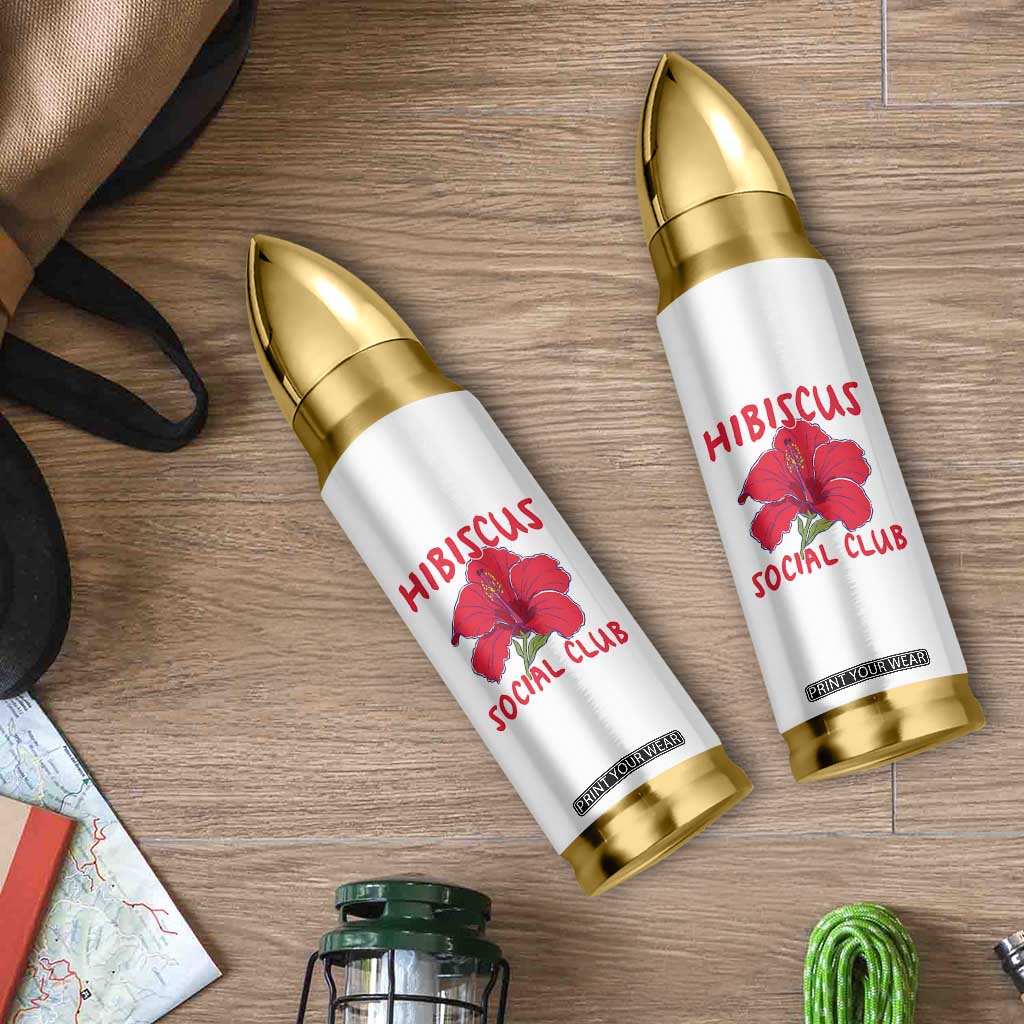 Hibiscus Flower Bullet Tumbler Aloha Hawaii Tropical Beach Vacation