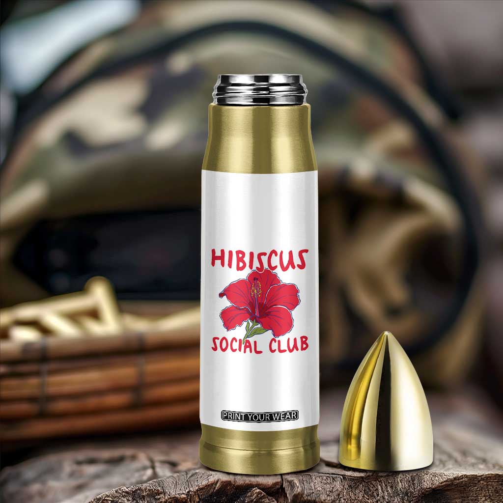 Hibiscus Flower Bullet Tumbler Aloha Hawaii Tropical Beach Vacation
