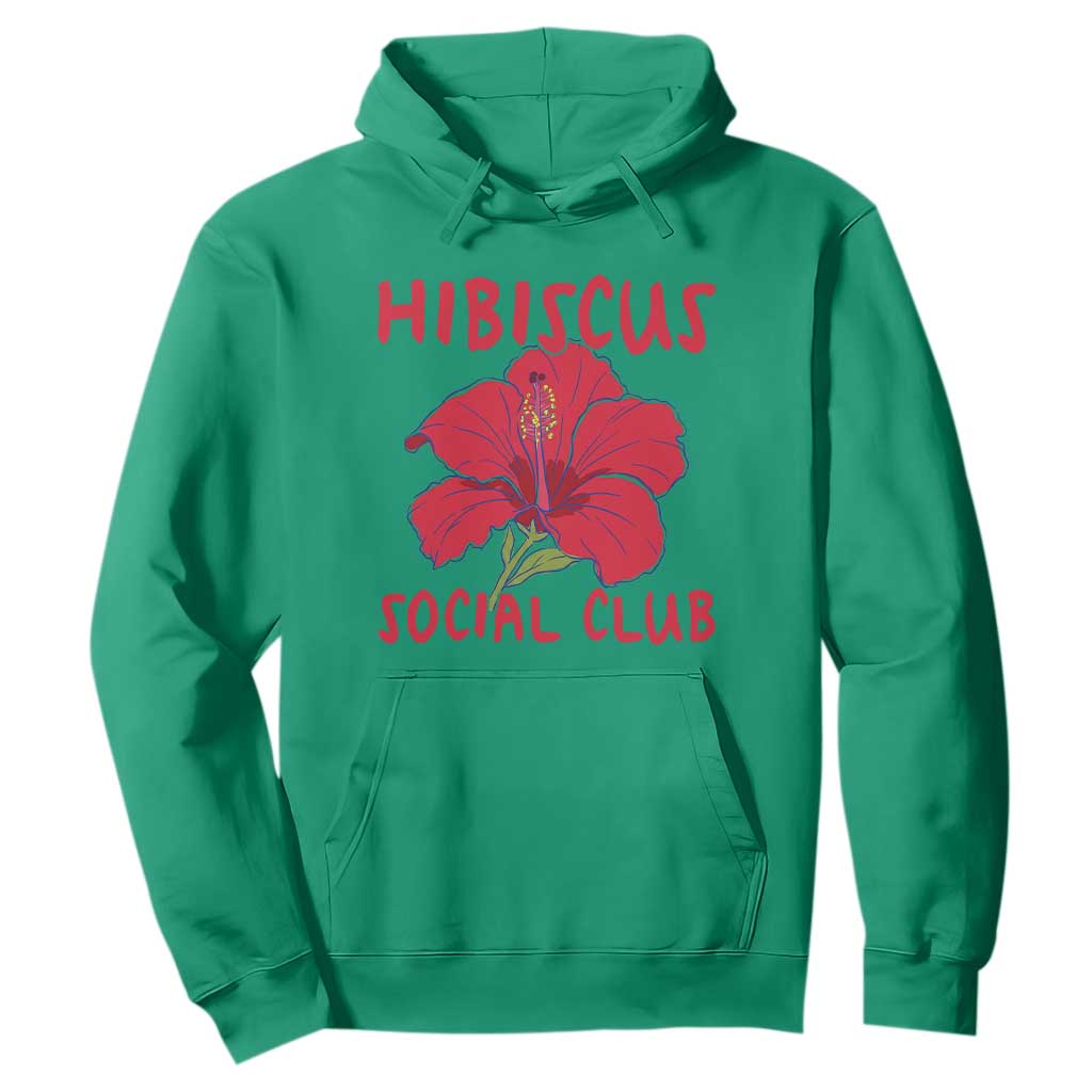 Hibiscus Flower Hoodie Aloha Hawaii Tropical Beach Vacation TS14 Irish Green Print Your Wear