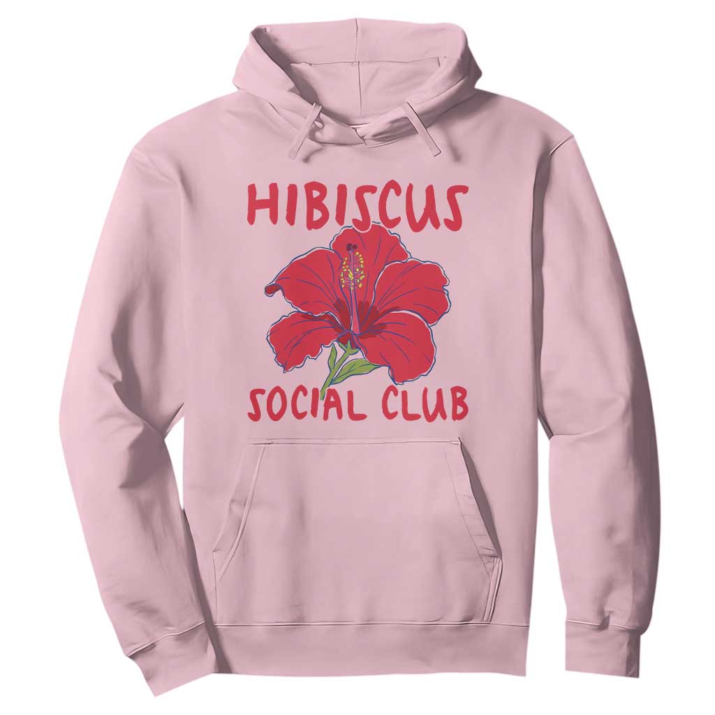 Hibiscus Flower Hoodie Aloha Hawaii Tropical Beach Vacation TS14 Light Pink Print Your Wear