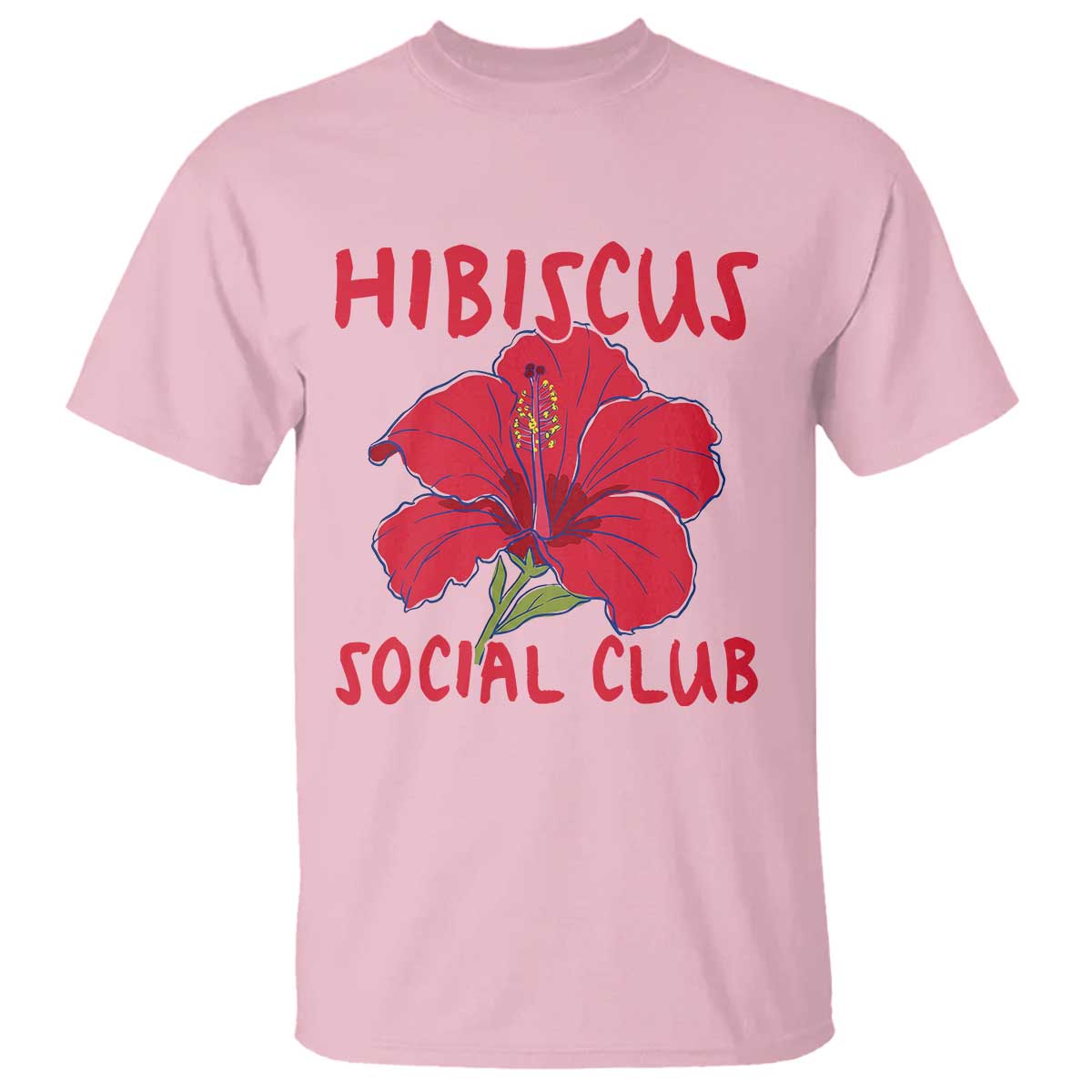 Hibiscus Flower T Shirt Aloha Hawaii Tropical Beach Vacation