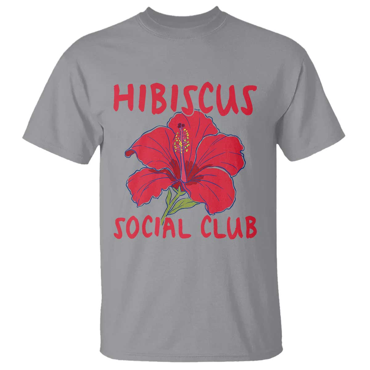 Hibiscus Flower T Shirt Aloha Hawaii Tropical Beach Vacation