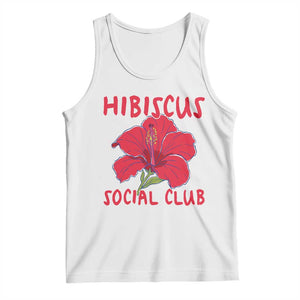Hibiscus Flower Tank Top Aloha Hawaii Tropical Beach Vacation