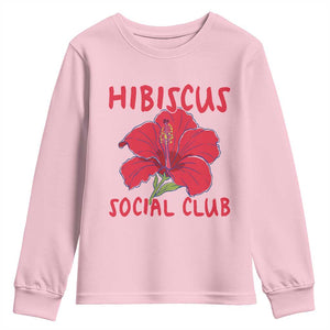Hibiscus Flower Youth Sweatshirt Aloha Hawaii Tropical Beach Vacation