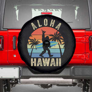 Funny Bigfoot Aloha Hawaiian Surfing Spare Tire Cover Tropical Beach Surfer Gift