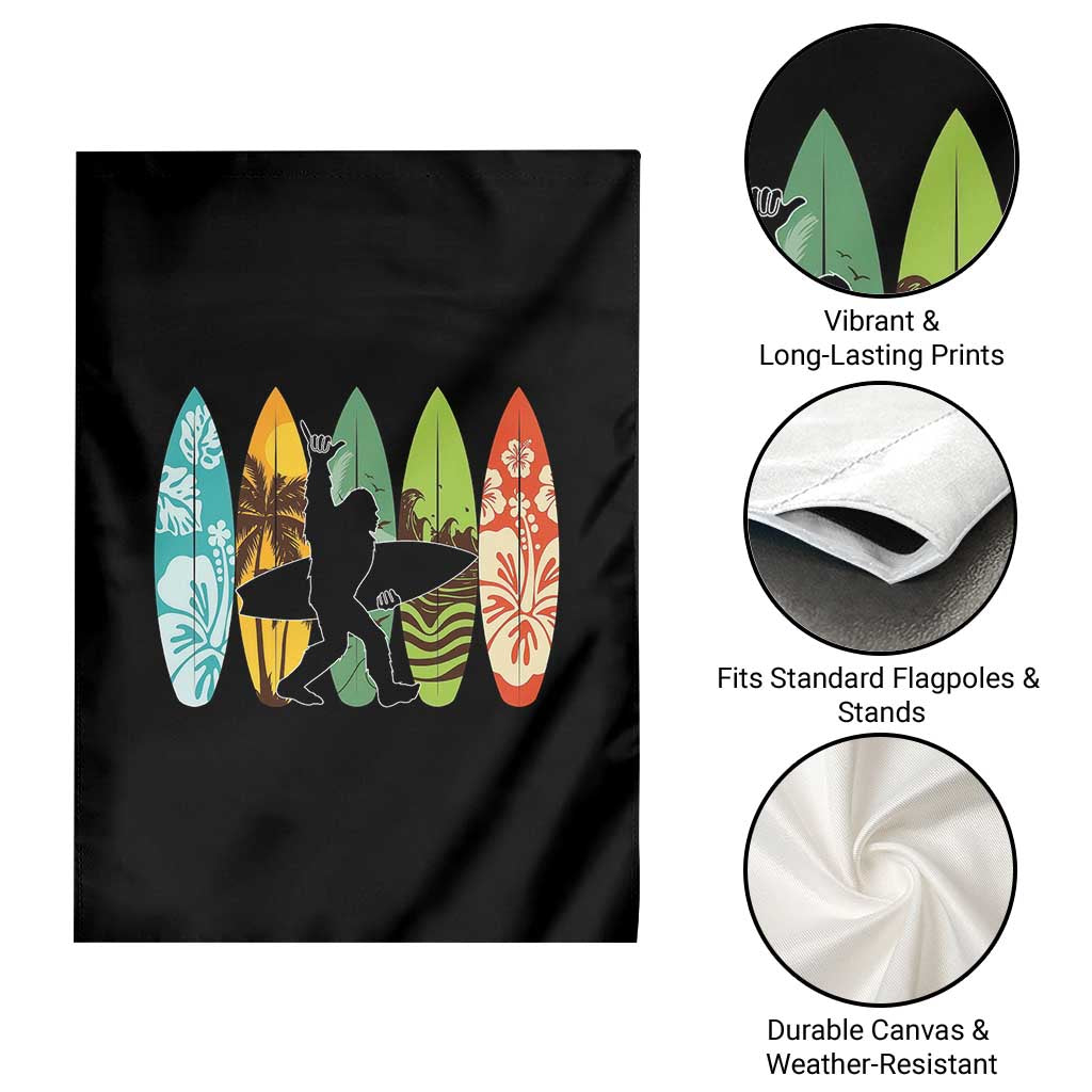 Funny Bigfoot Aloha Hawaiian Surfing Tropical Beach Surfer Garden Flag TS14 Print Your Wear
