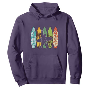 Funny Bigfoot Aloha Hawaiian Surfing Tropical Beach Surfer Hoodie