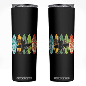 Funny Bigfoot Aloha Hawaiian Surfing Tropical Beach Surfer Skinny Tumbler TS14 Black Print Your Wear