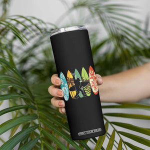 Funny Bigfoot Aloha Hawaiian Surfing Tropical Beach Surfer Skinny Tumbler TS14 Print Your Wear