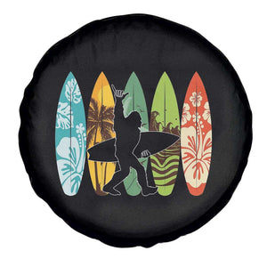 Funny Bigfoot Aloha Hawaiian Surfing Tropical Beach Surfer Spare Tire Cover