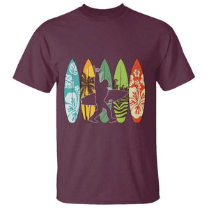 Funny Bigfoot Aloha Hawaiian Surfing Tropical Beach Surfer T Shirt