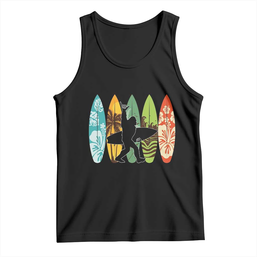 Funny Bigfoot Aloha Hawaiian Surfing Tropical Beach Surfer Tank Top