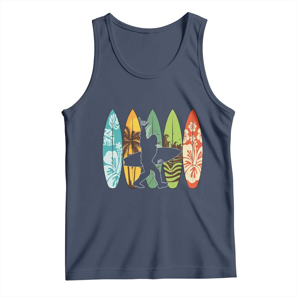 Funny Bigfoot Aloha Hawaiian Surfing Tropical Beach Surfer Tank Top