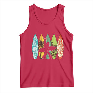 Funny Bigfoot Aloha Hawaiian Surfing Tropical Beach Surfer Tank Top