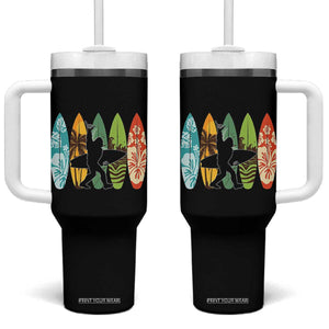 Funny Bigfoot Aloha Hawaiian Surfing Tropical Beach Surfer Tumbler With Handle TS14 One Size: 40 oz Black Print Your Wear