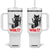 Murder Cat What Tumbler With Handle Funny Black Kitty Holding Knife Meme TS14 One Size: 40 oz White Print Your Wear
