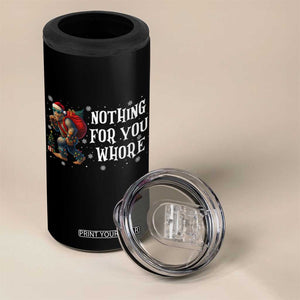 Funny Bigfoot Santa Christmas 4 in 1 Can Cooler Tumbler Nothing For You Whore Merry Squatchmas TS14 Print Your Wear