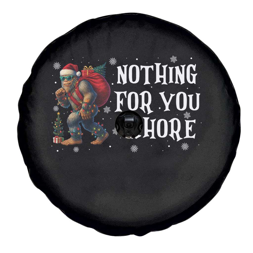 Funny Bigfoot Santa Christmas Spare Tire Cover Nothing For You Whore Merry Squatchmas TS14 Print Your Wear