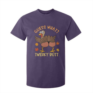 Funny Turkey Thanksgiving T Shirt For Kid Guess What Twerky Butt TS14 Purple Print Your Wear