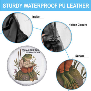Frog Classic Books Spare Tire Cover It Is A Good Day To Read A Book TS14 Print Your Wear