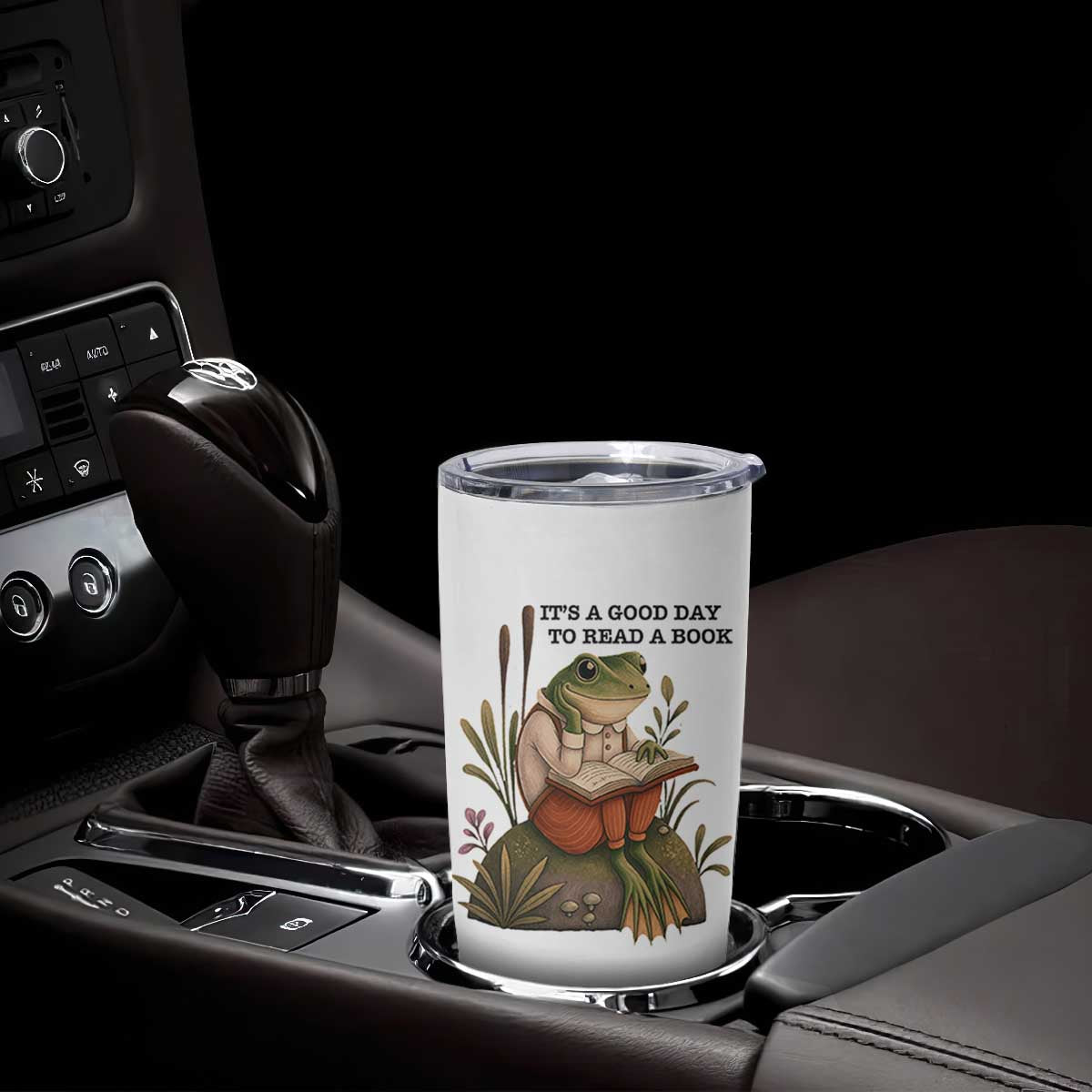 Frog Classic Books Tumbler Cup It Is A Good Day To Read A Book TS14 Print Your Wear