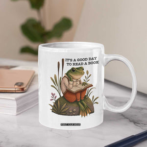Frog Classic Books Coffee Mug It Is A Good Day To Read A Book TS14 Print Your Wear