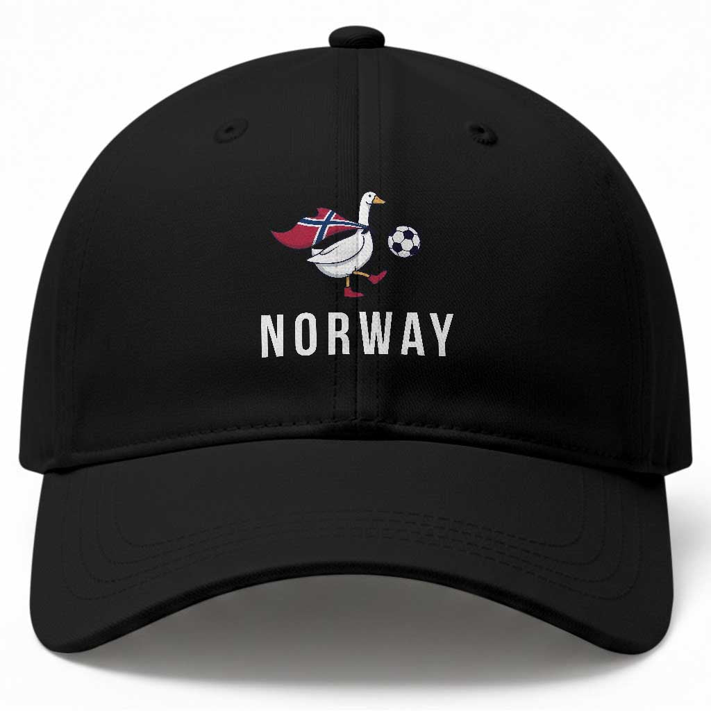 Norway Football Baseball Cap Silly Goose Soccer Fan Support