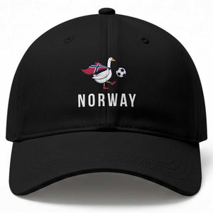 Norway Football Baseball Cap Silly Goose Soccer Fan Support