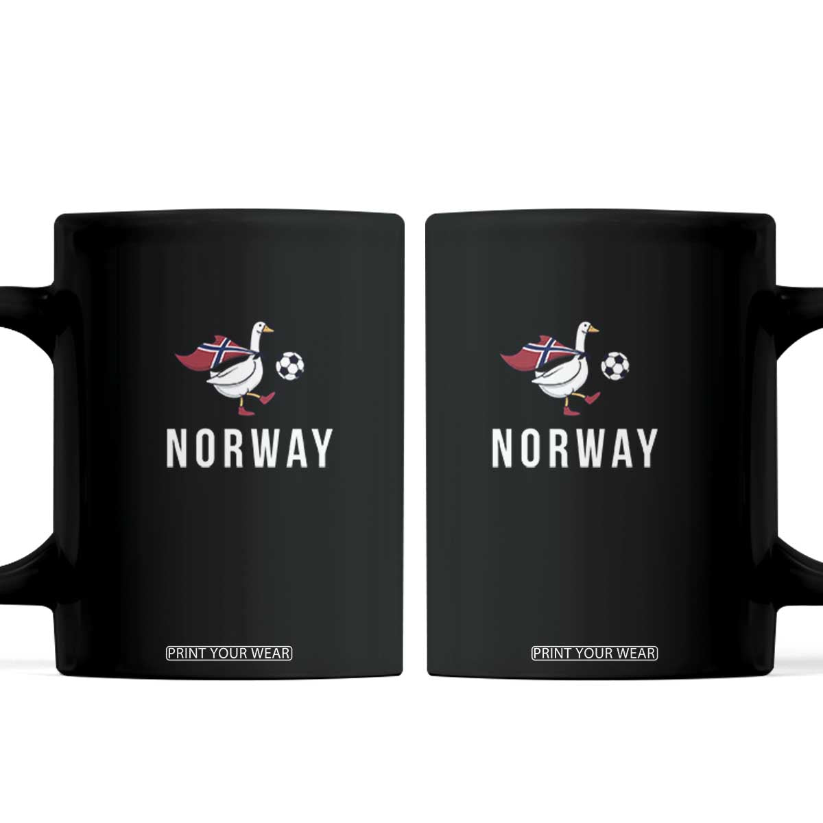 Norway Football Coffee Mug Silly Goose Soccer Fan Support