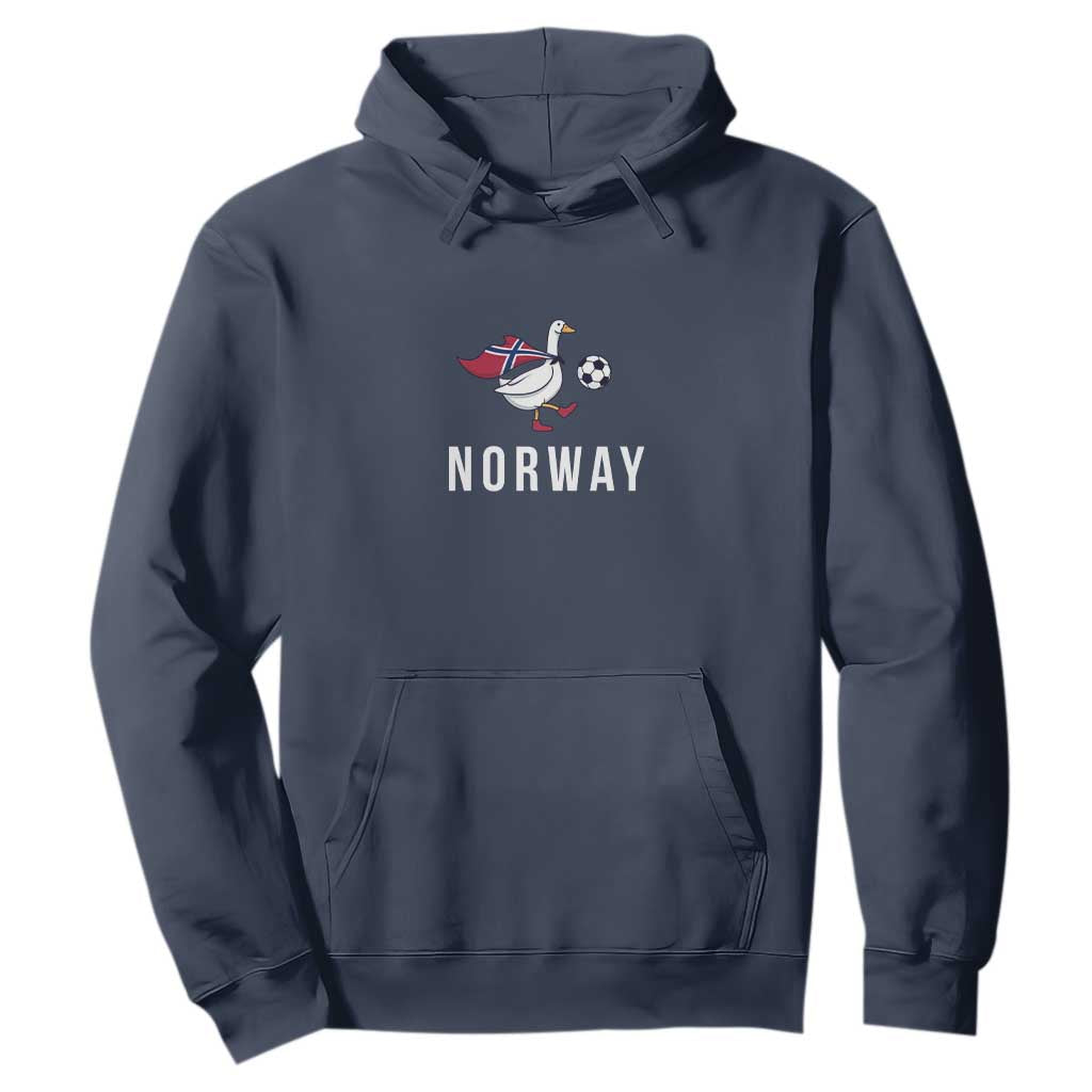 Norway Football Hoodie Silly Goose Soccer Fan Support