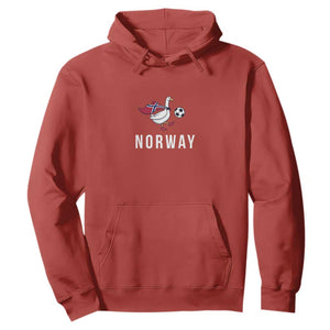 Norway Football Hoodie Silly Goose Soccer Fan Support