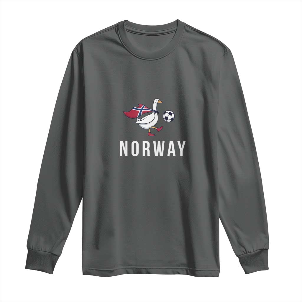 Norway Football Long Sleeve Shirt Silly Goose Soccer Fan Support