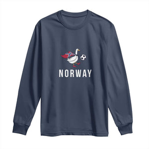 Norway Football Long Sleeve Shirt Silly Goose Soccer Fan Support